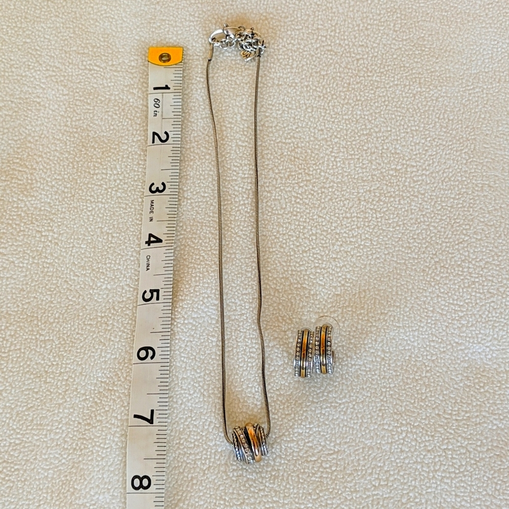 Brighton necklace and earrings